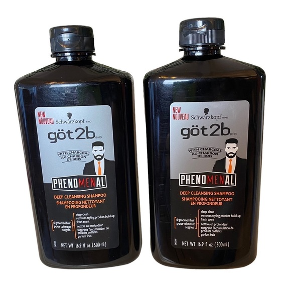 2 x Schwarzkopf Got2B Phenomenal‎ Deep Cleaning Shampoo 16.9 fl oz each - Picture 1 of 2